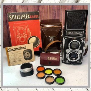 Vintage Rolleiflex Camera Bundle 1930's-1940's approx